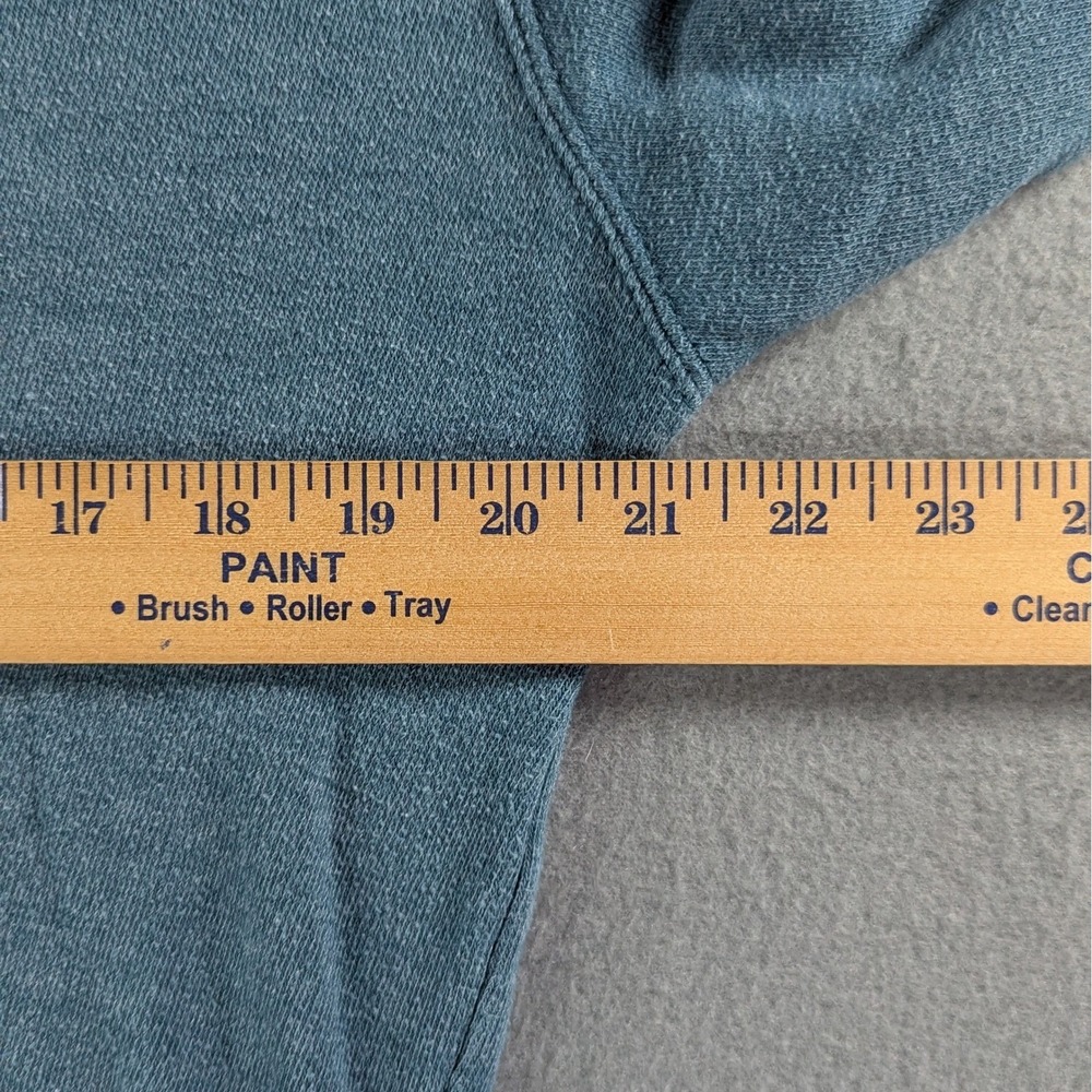 Ariat Womens Real Graphic‎ Logo Hood Sweatshirt Size Small Heathered Blue - Picture 9 of 10